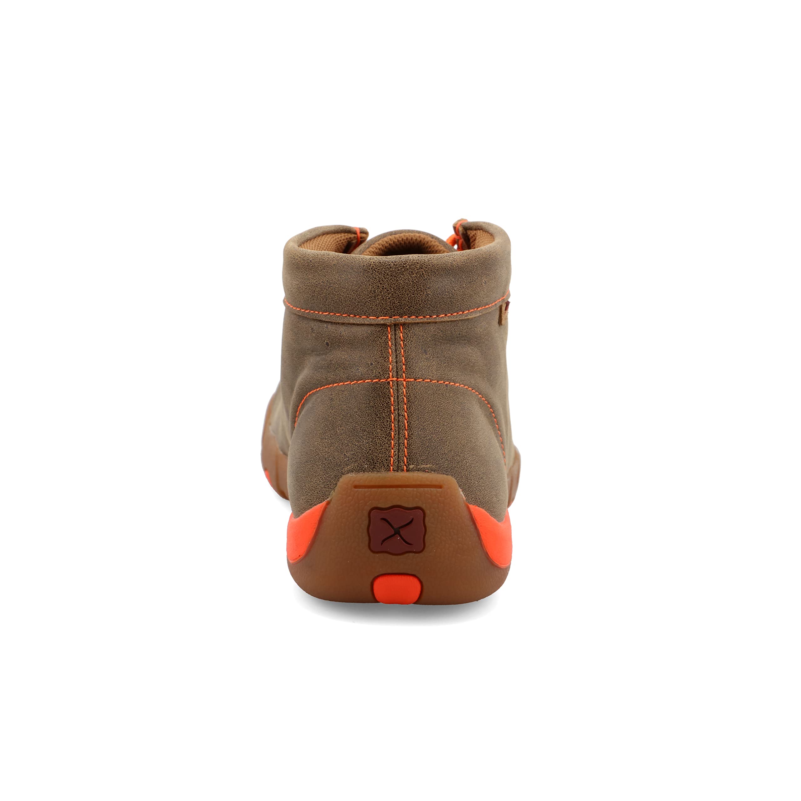 Twisted X Men's Chukka Driving Moc Boot, Bomber & Neon Orange, 11 M - Image 3
