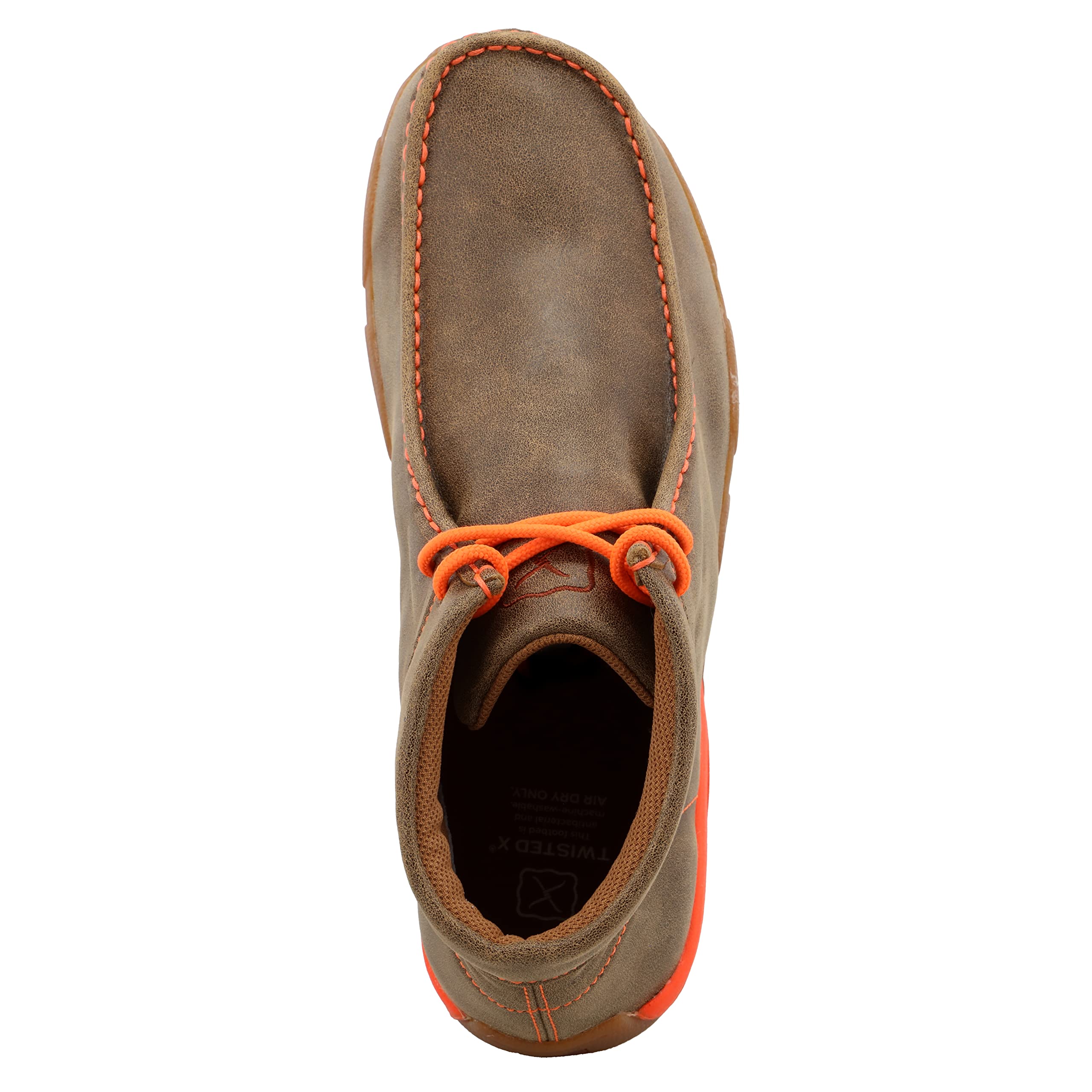 Twisted X Men's Chukka Driving Moc Boot, Bomber & Neon Orange, 11 M - Image 6