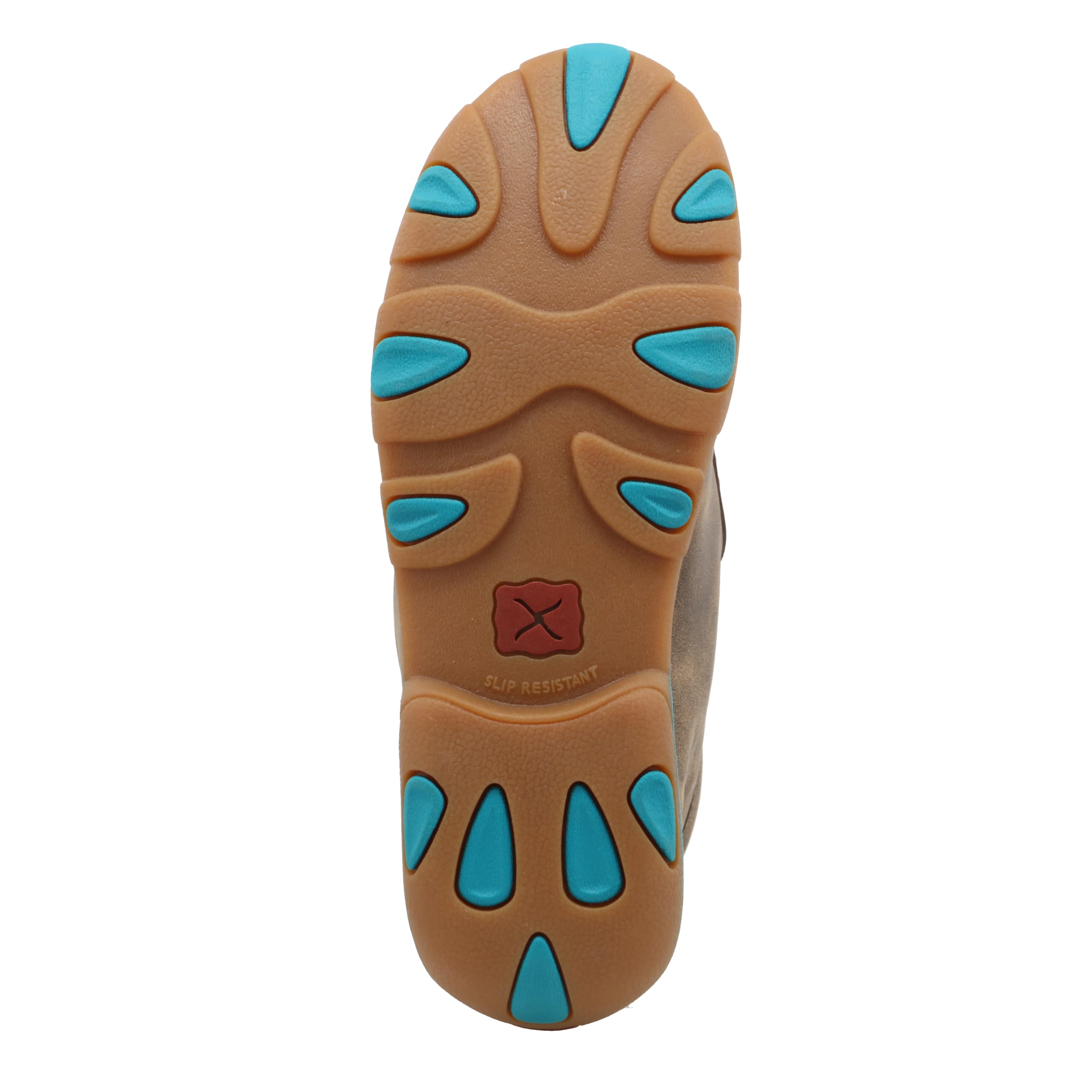 Twisted X Women's Chukka Driving Moc, Moc Toe, Bomber & Turquoise Embroidered Vamp, 8.5 M - Image 5